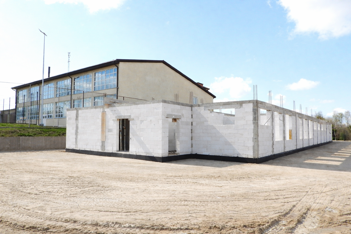 Trwa rozbudowa Szkoły Podstawowej w Siedlinie