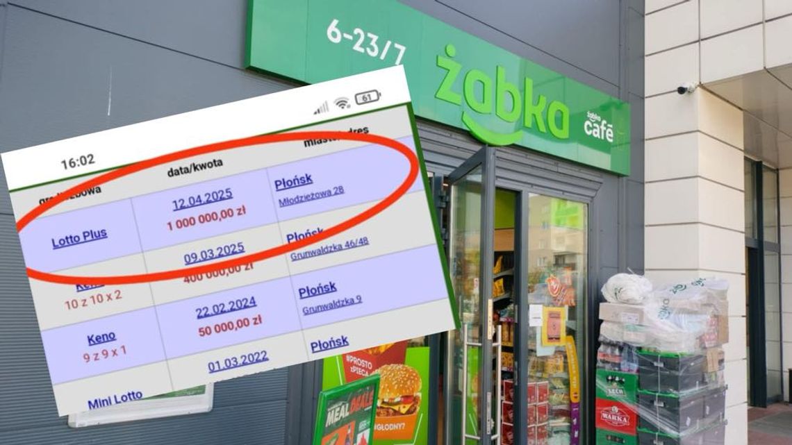 W płońskiej kolekturze lotto gracz wygrał milion złotych