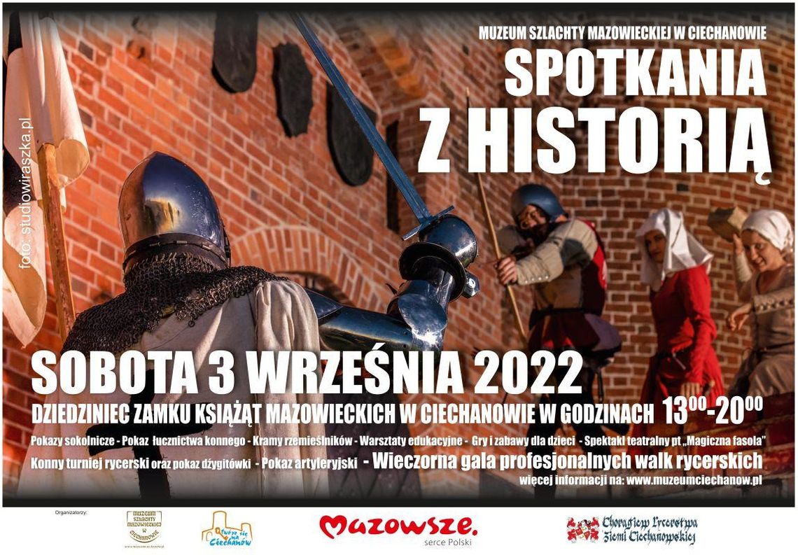 Walki rycerskie, pokazy artylerii, sokolnicze i łucznictwa. Na zamek wracają "Spotkania z historią"