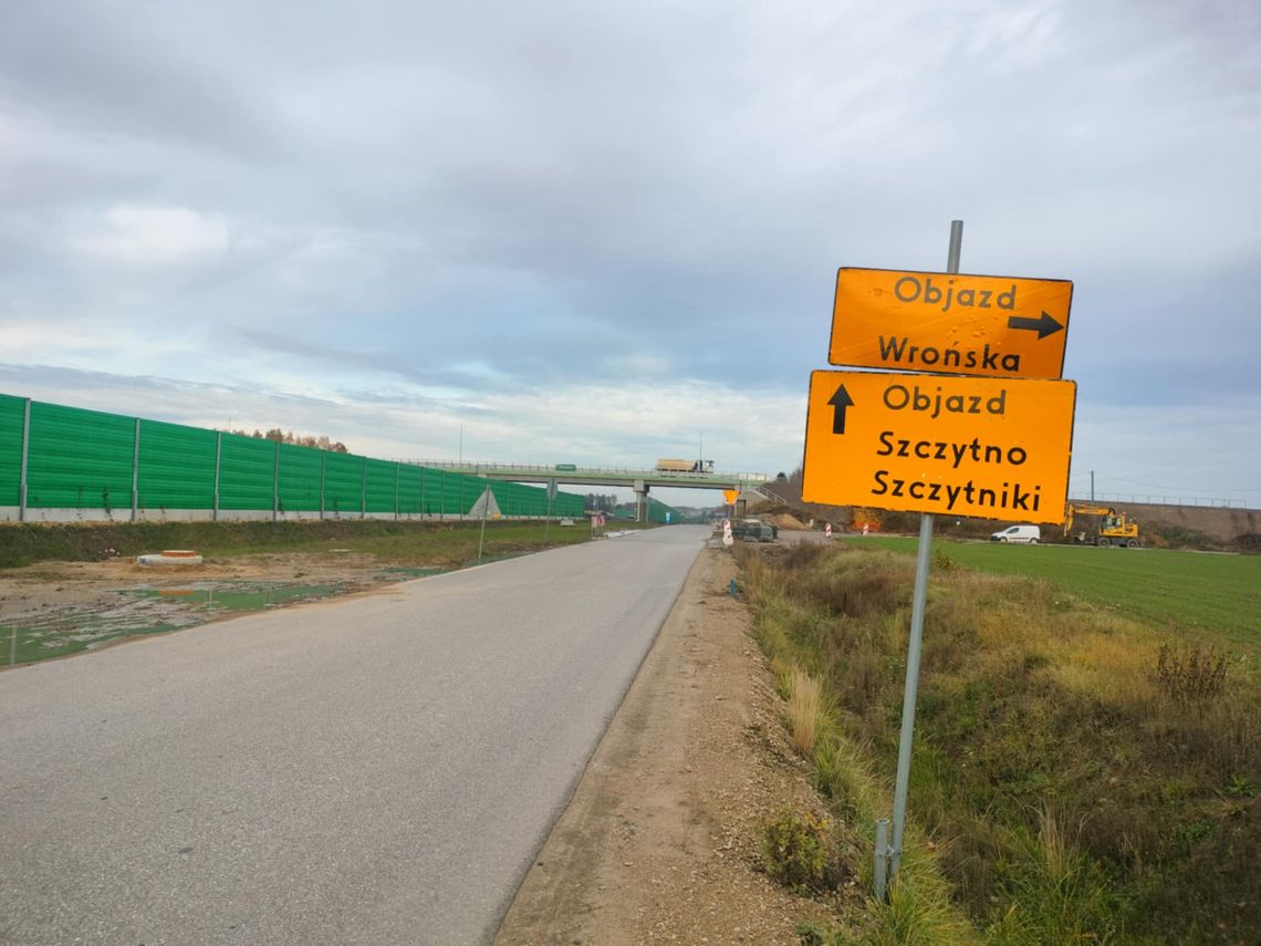 Ważny remont drogi przy trasie S7 w Nowych Wrońskach