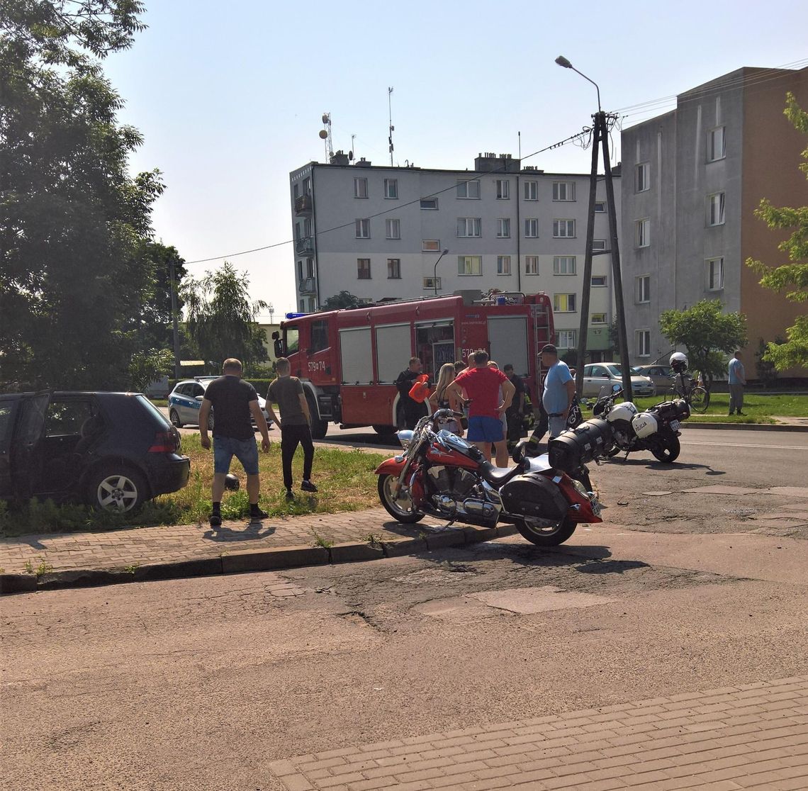 Wypadek motocyklisty w Raciążu