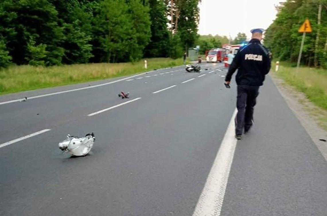 Wypadek motocyklisty ze skutkiem śmiertelnym 