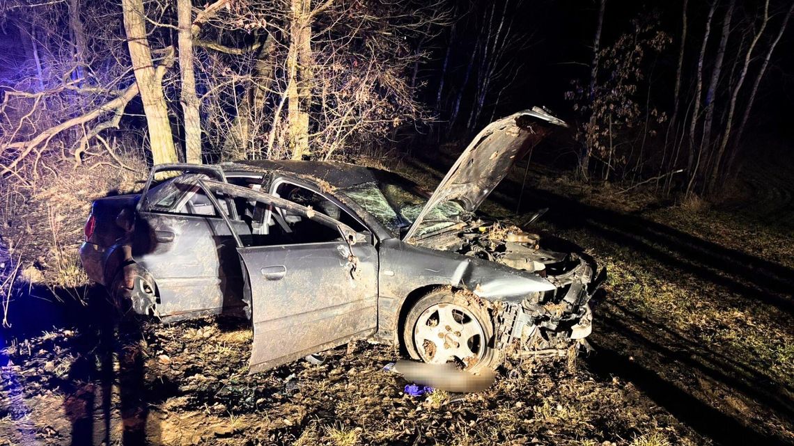 Wypadek pod Nowym Miastem. Trzy osoby trafiły do szpitala