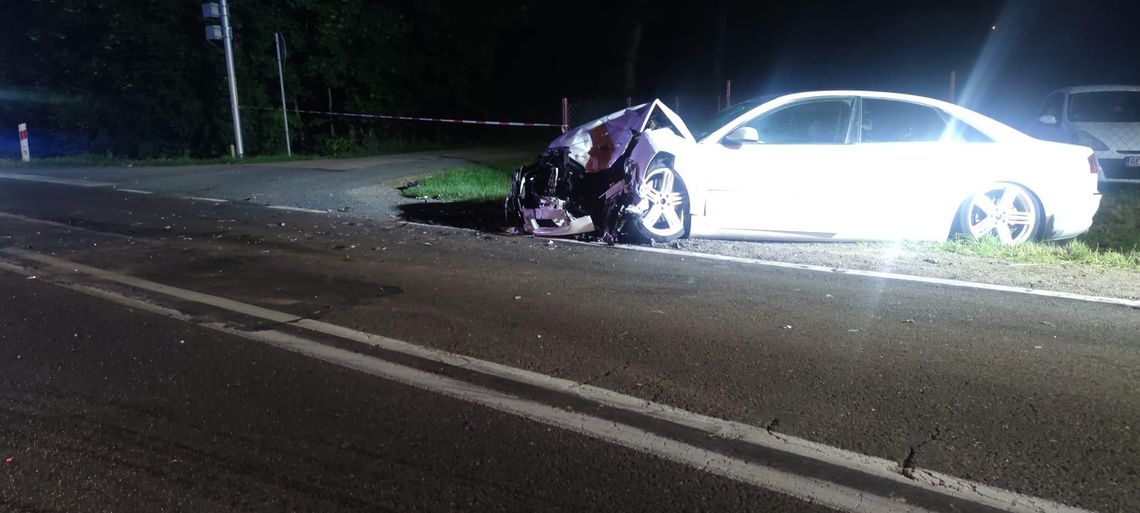 Wypadek w Bielach. Ponad 2 promile w organizmie jednego z kierowców 