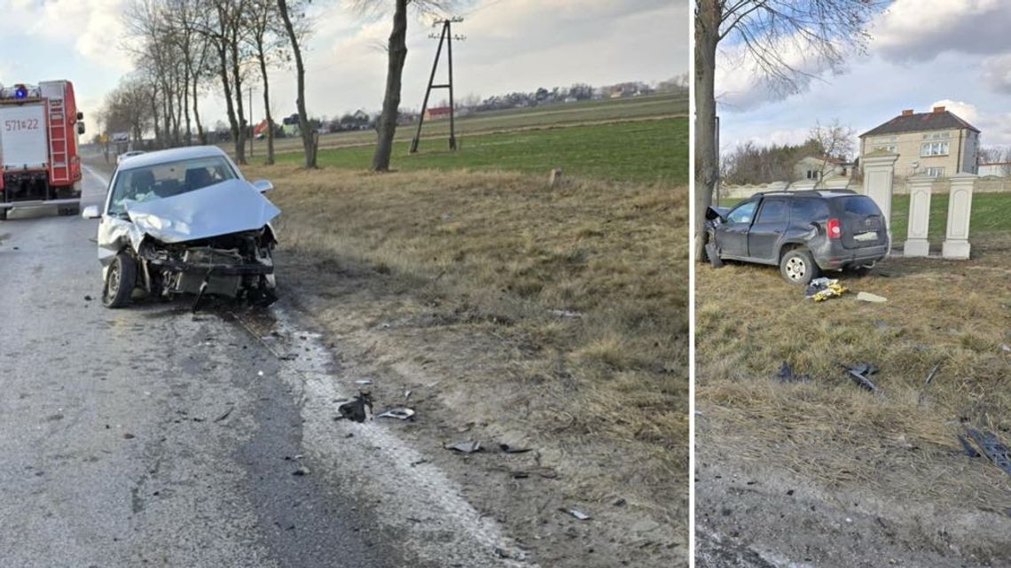 Wypadek w Dzierzążni. Poszkodowane dwie osoby, w tym 9-letnie dziecko