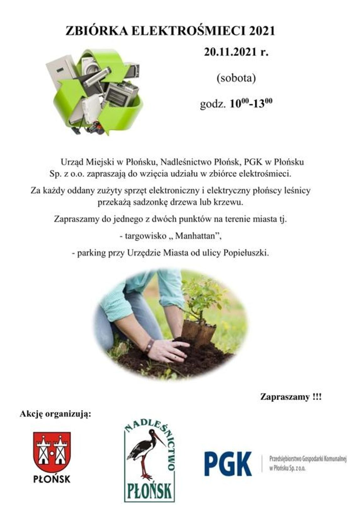 Zbiórka elektrośmieci w Płońsku Zbiórka elektrośmieci w Płońsku