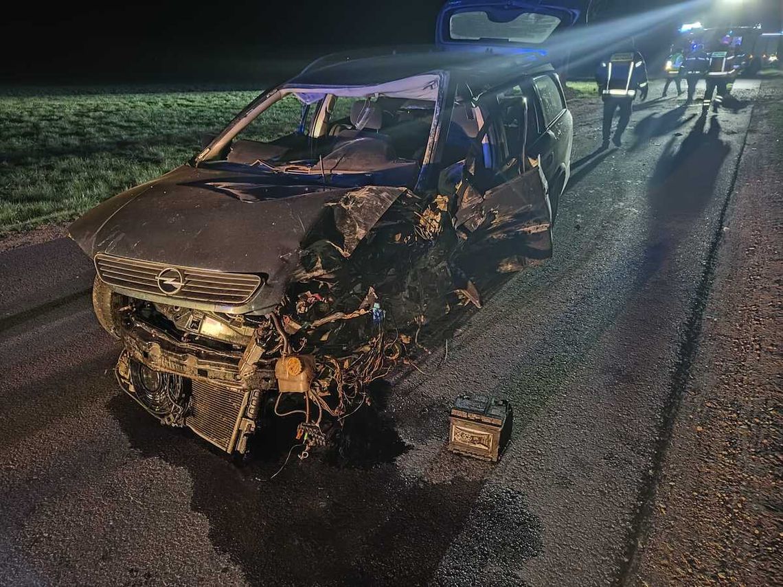 Zdarzenie drogowe w gminie Raciąż. 38-latek z obrażeniami ciała trafił do szpitala