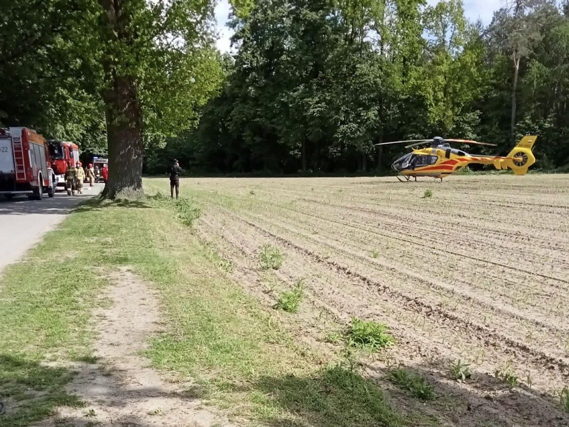 Zderzenie dwóch wozów strażackich. Jedna osoba przetransportowana do szpitala