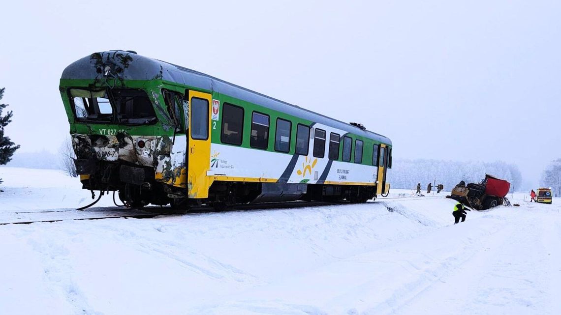 Zmiany w komunikacji po wypadku w Krępicy. Skierowano specjalistyczny sprzęt
