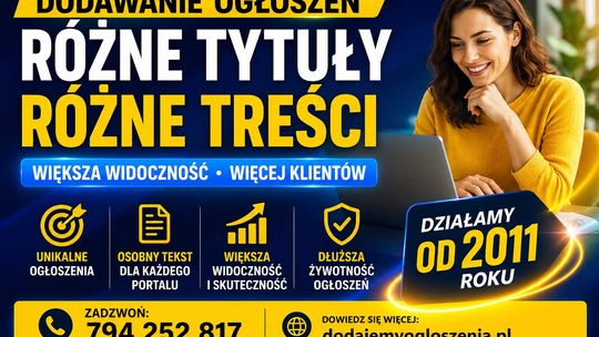 Publikacja ogłoszeń z unikalną treścią