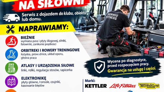 Serwis Siłowni Płońsk Sprzętu Fitness/ Rehabilitacyjnego