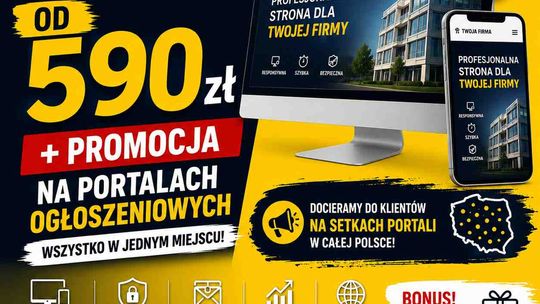 Strony WWW od 590 PLN TANIO + projekt wstępny za darmo