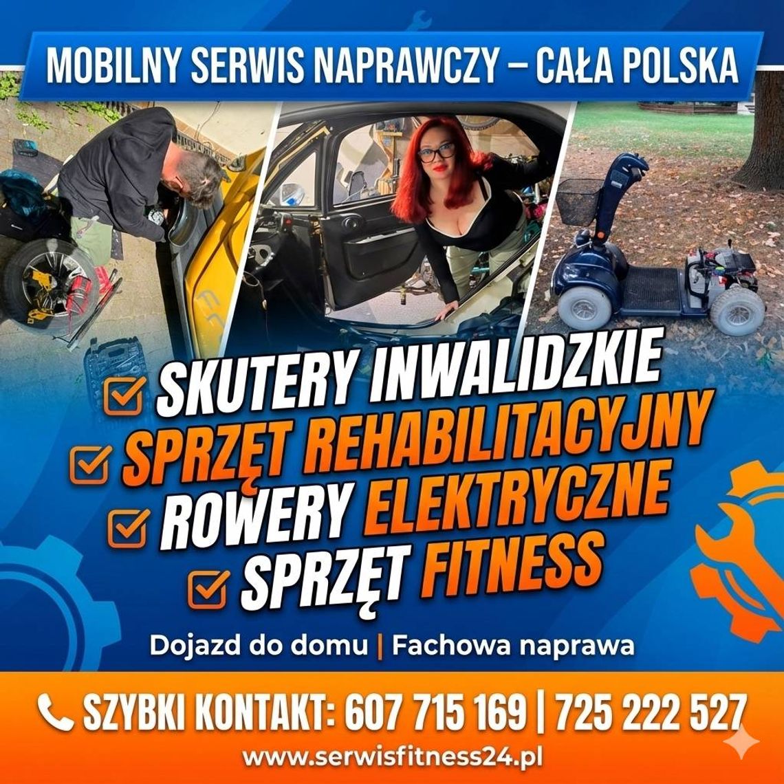 Dojazdowy Serwis Naprawy Skuterów Inwalidzkich Shoprider, Rowerów Trójkołowych