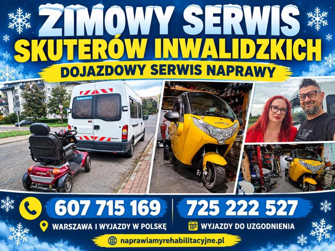 DOJAZDOWY SERWIS SKUTERÓW INWALIDZKICH Płońsk - ZADBAJ O SPRZĘT ZIMĄ DOJAZDOWY SERWIS SKUTERÓW INWALIDZKICH Płońsk - ZADBAJ O SPRZĘT ZIMĄ