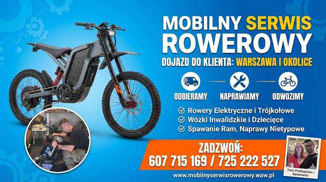 Pogotowie Rowerowe Konstancin-Jeziorna Józefosław Warszawa i okolice