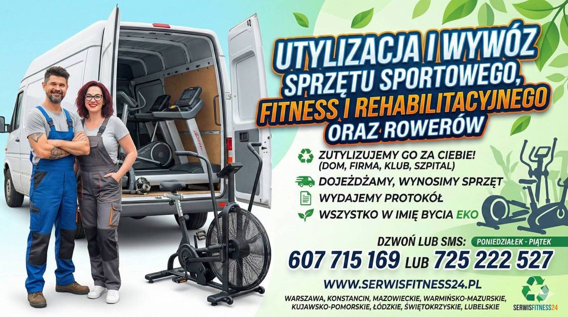 Serwis sprzętu na siłowni, jednostki wojskowe, szpitale, hotele, szkoły, serwis sprzętu sportowego Serwis sprzętu na siłowni, jednostki wojskowe, szpitale, hotele, szkoły, serwis sprzętu sportowego