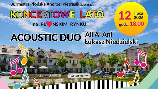 Koncertowe Lato w płońskim rynku: ACUSTIC DUO