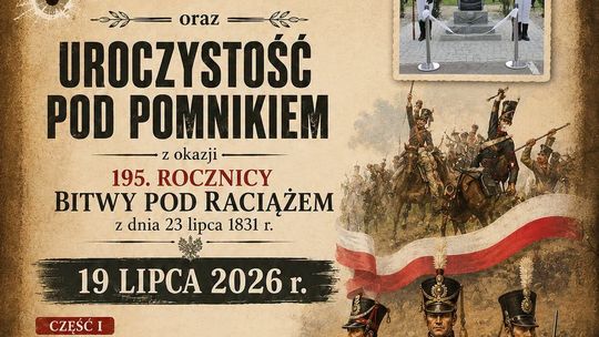 Raciąż i Cieciersk uczczą 195. rocznicę Bitwy pod Raciążem.