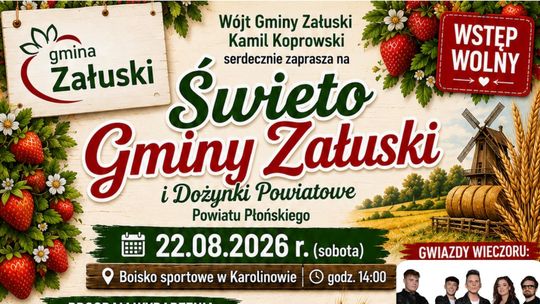 Święto Gminy Załuski i Dożynki Powiatowe już w sobotę