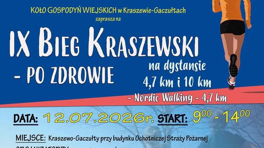 W niedzielę Kraszewski Bieg po Zdrowie!
