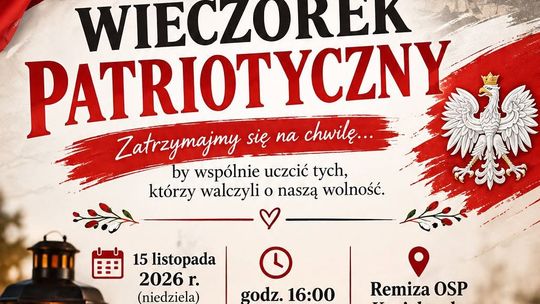 Wieczorek Patriotyczny w Koziebrodach. Mieszkańcy uczczą pamięć bohaterów