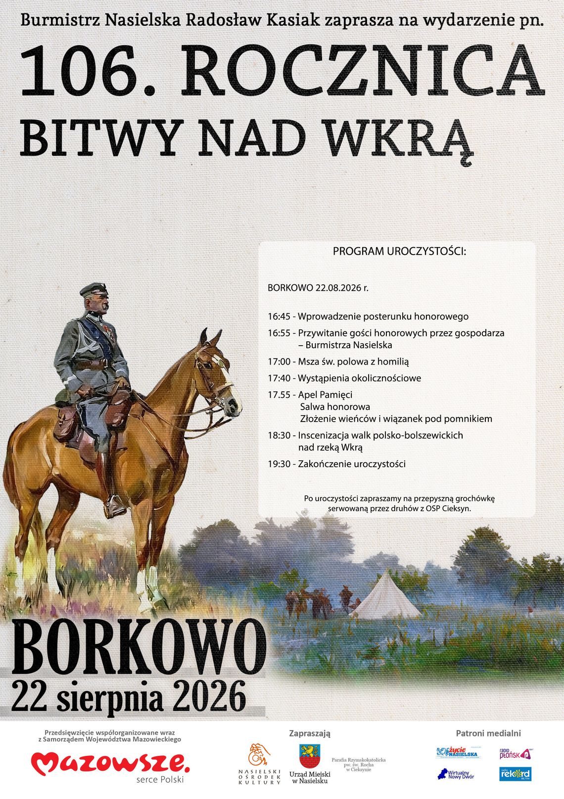 106. Rocznica Bitwy nad Wkrą w Borkowie 106. Rocznica Bitwy nad Wkrą w Borkowie