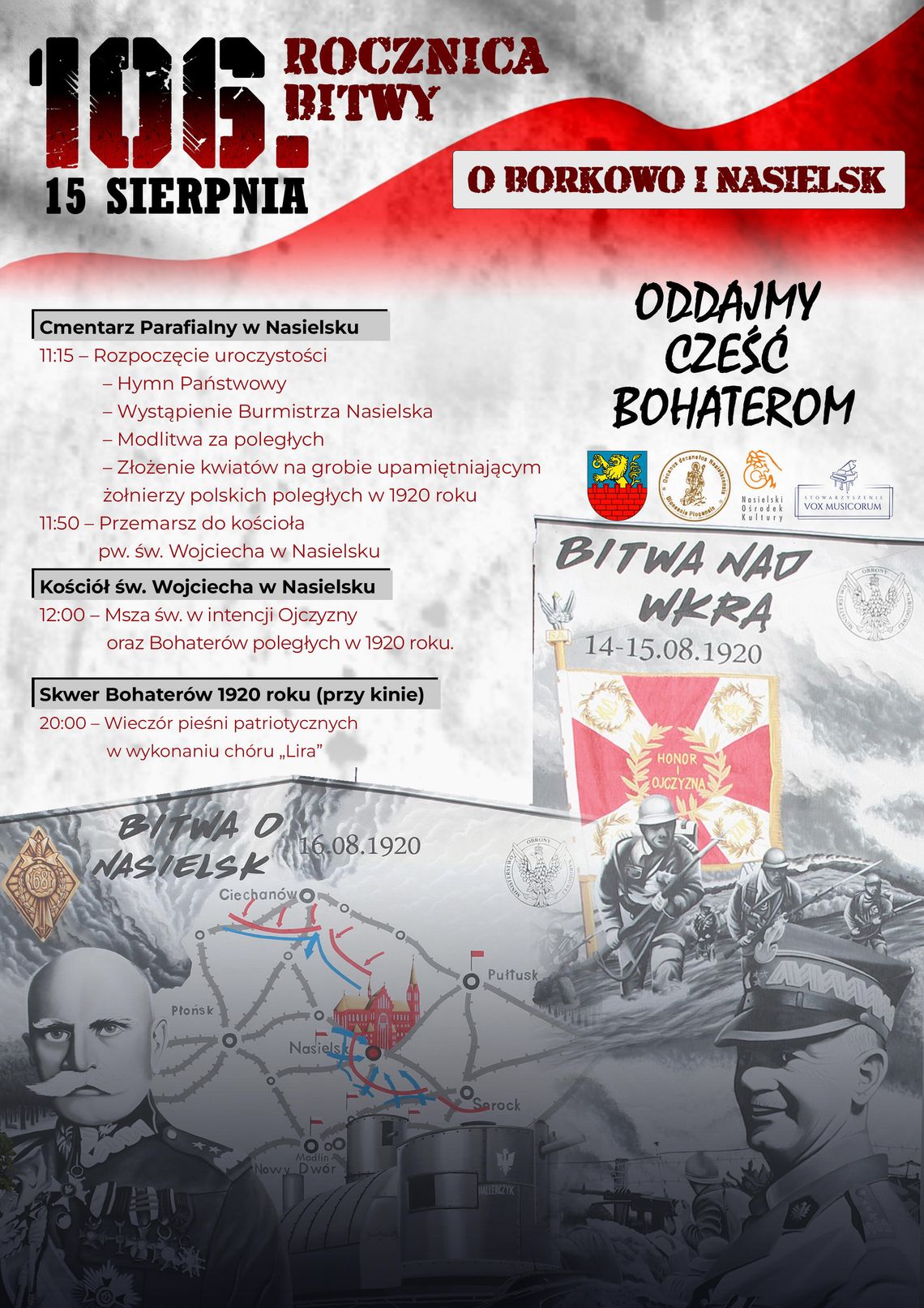 106. rocznica Bitwy o Borkowo i Nasielsk. Mieszkańcy oddadzą hołd bohaterom 1920 106. rocznica Bitwy o Borkowo i Nasielsk. Mieszkańcy oddadzą hołd bohaterom 1920