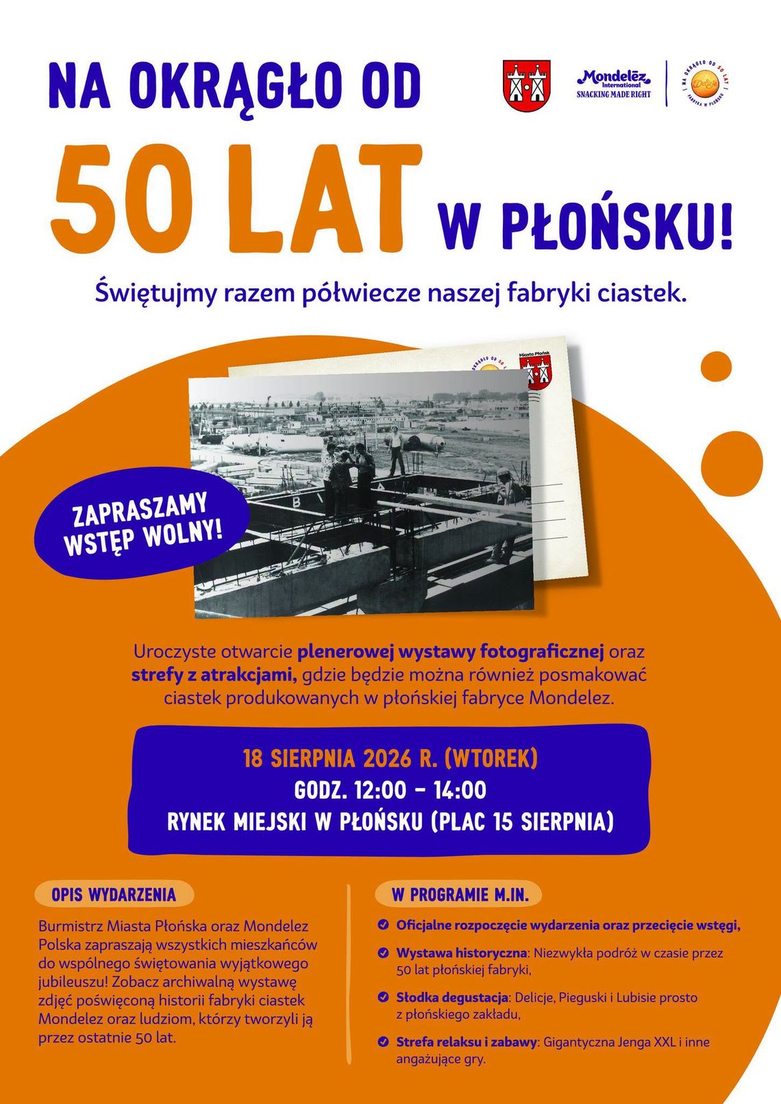 50 lat płońskiej fabryki słodyczy. Jubileusz w rynku 50 lat płońskiej fabryki słodyczy. Jubileusz w rynku