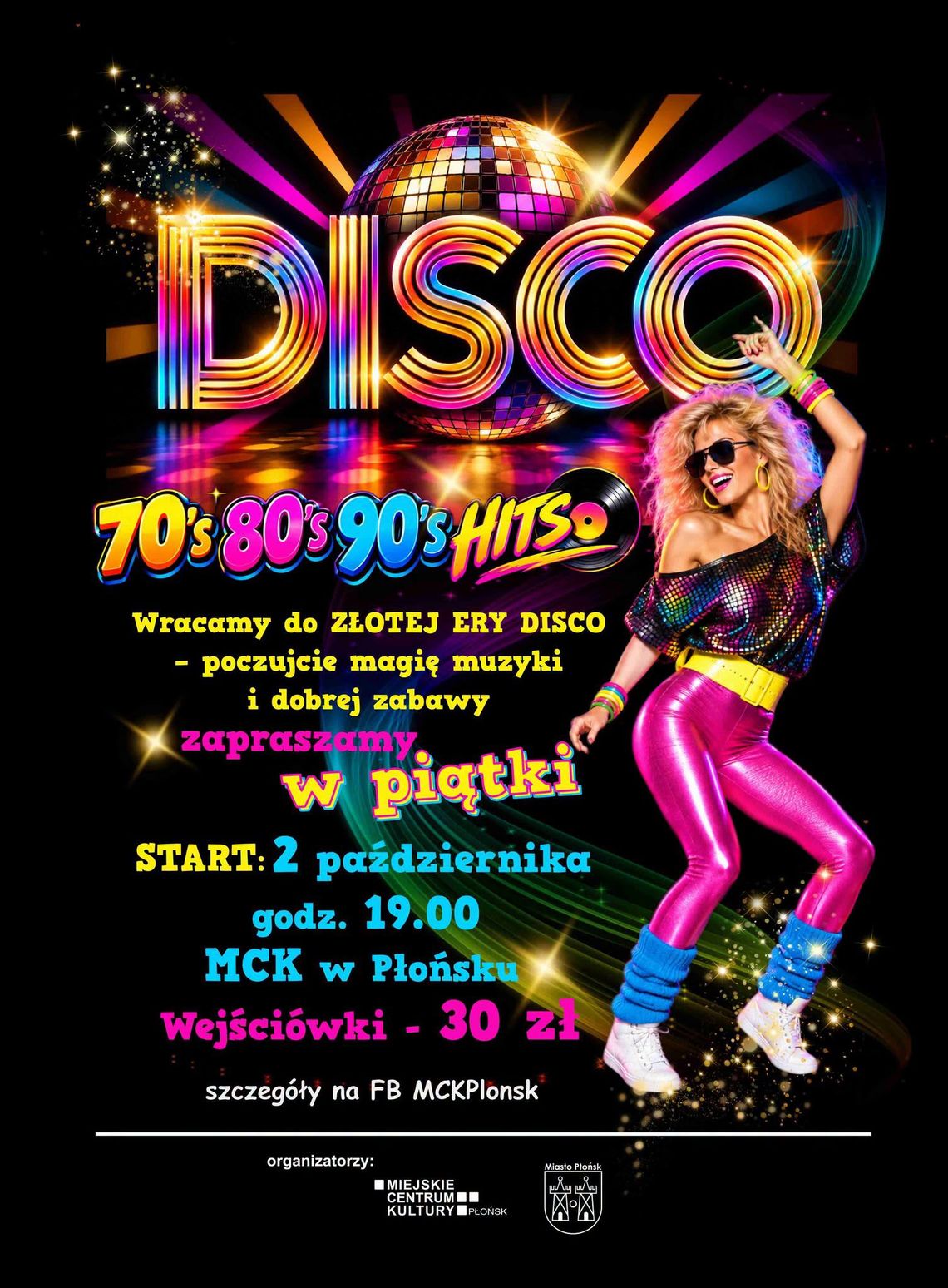 Disco MCK w piątek | Taneczne przeboje lat 70., 80. i 90. Disco MCK w piątek | Taneczne przeboje lat 70., 80. i 90.