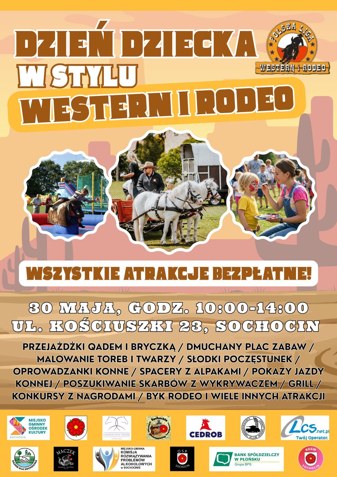 Dzień Dziecka w stylu Western i Rodeo w Sochocinie