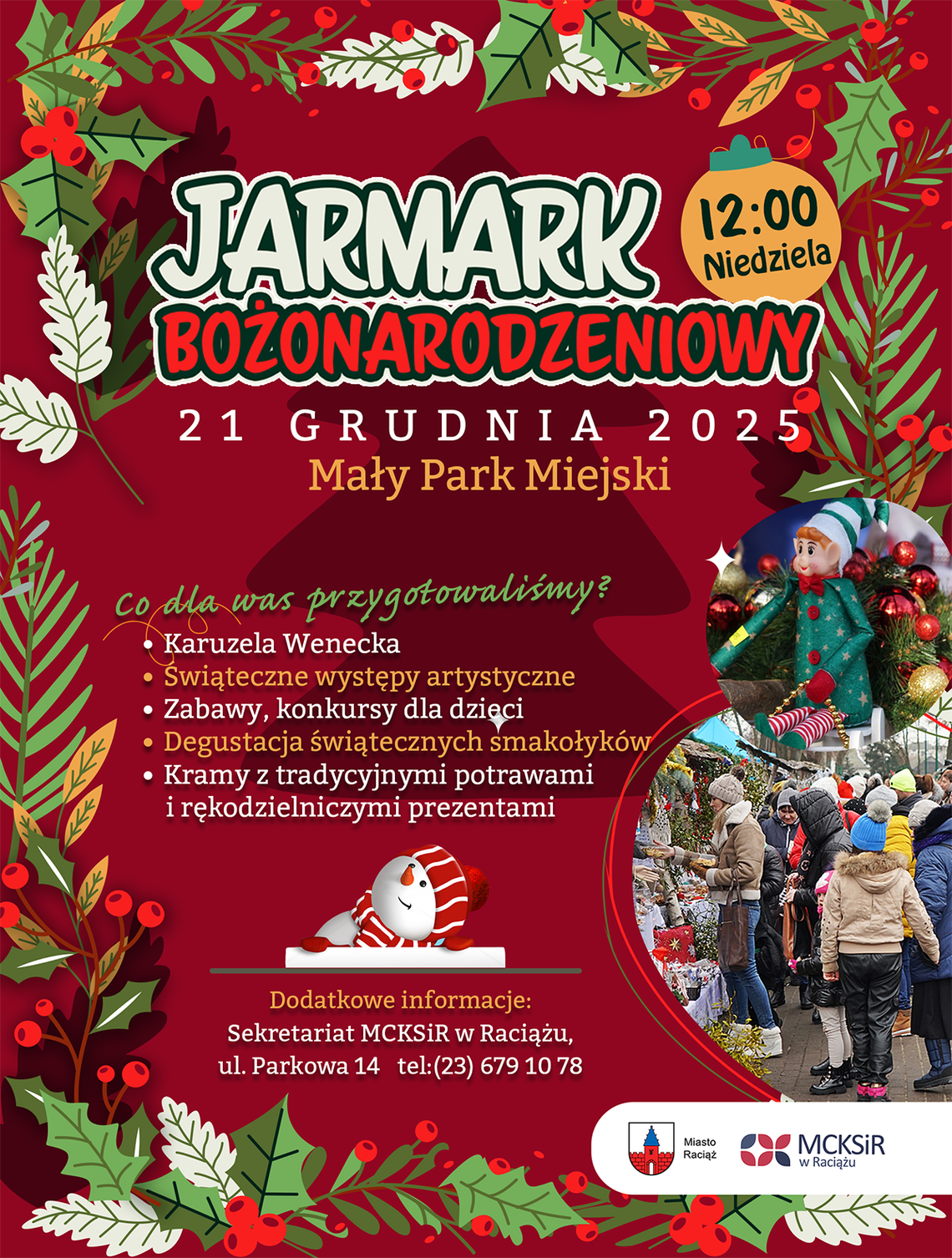 Jarmark Bożonarodzeniowy w Raciążu