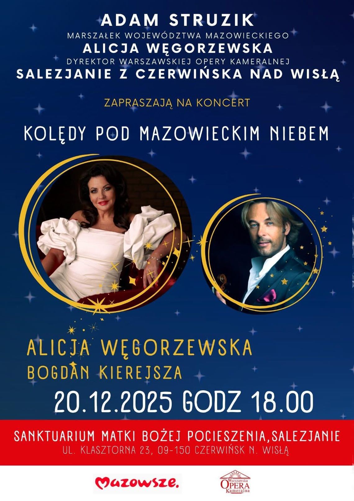 „Kolędy pod mazowieckim niebem” już 20 grudnia w Czerwińsku nad Wisłą „Kolędy pod mazowieckim niebem” już 20 grudnia w Czerwińsku nad Wisłą