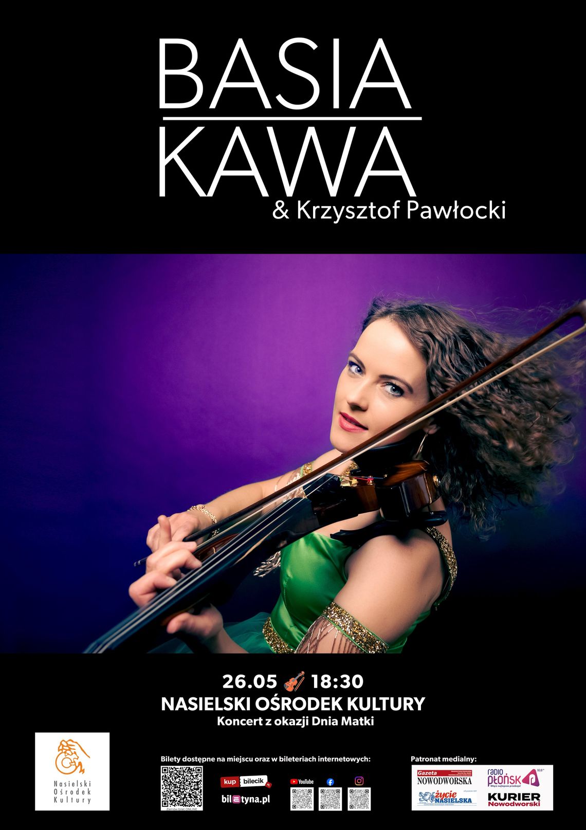 Koncert Basi Kawy w Nasielskim Ośrodku Kultury Koncert Basi Kawy w Nasielskim Ośrodku Kultury