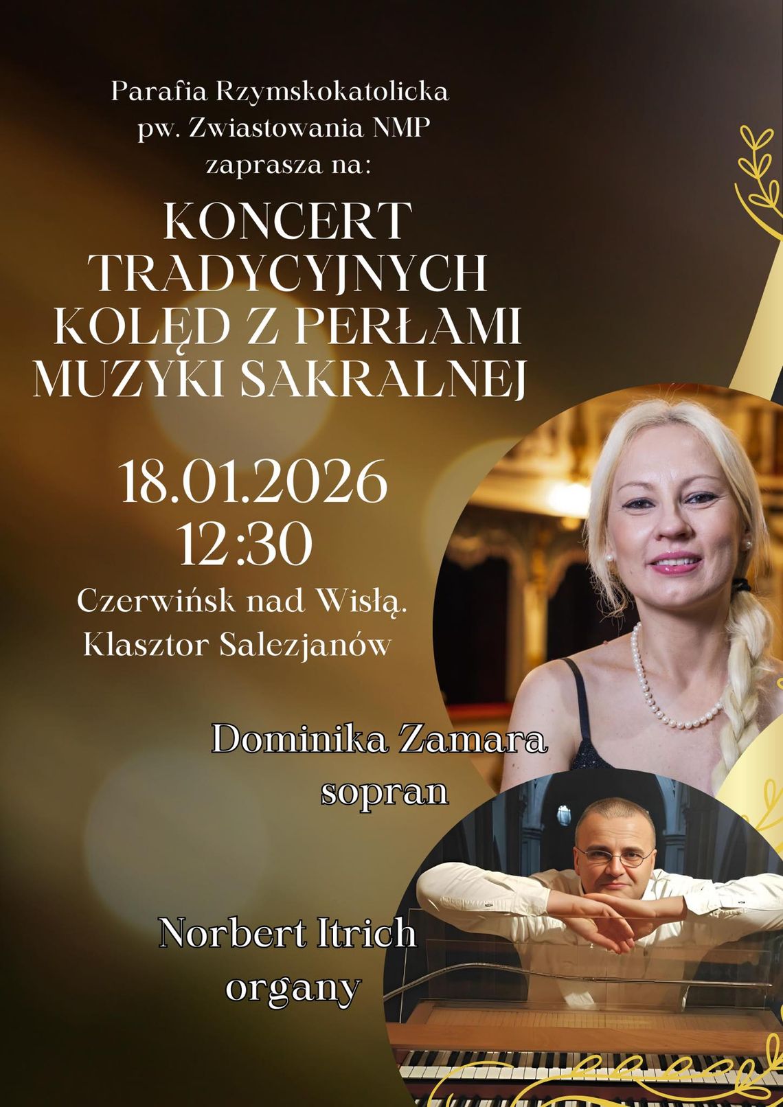 Koncert kolęd międzynarodowych oraz pereł muzyki sakralnej