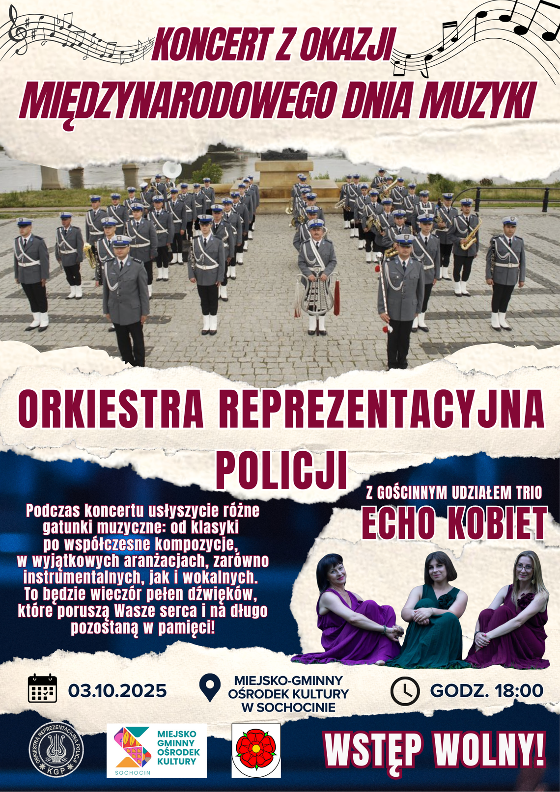 Muzyczne święto w Sochocinie. Zagra Orkiestra Reprezentacyjna Policji