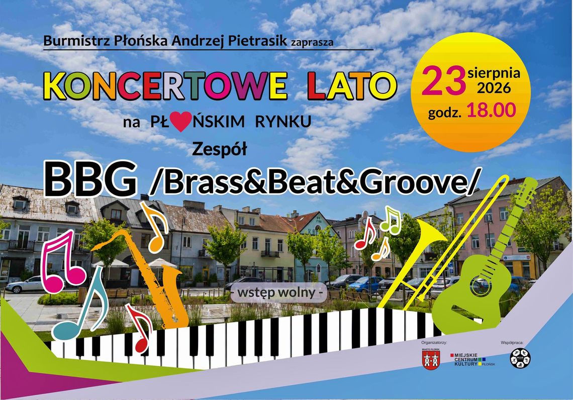 Muzyczny finał lata na płońskim rynku. W niedzielę zagra BBG