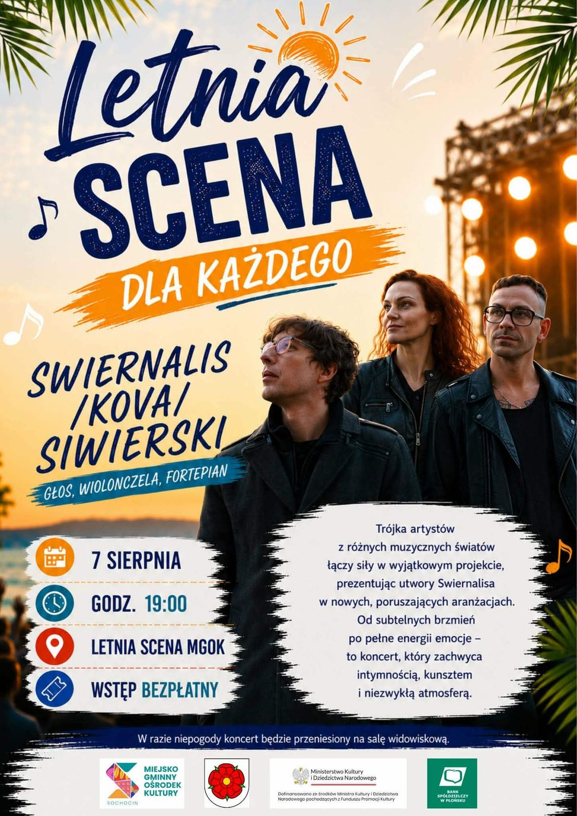 Muzyczny piątek w Sochocinie. Wystąpi trio Świernalis/Koval/Siwierski Muzyczny piątek w Sochocinie. Wystąpi trio Świernalis/Koval/Siwierski
