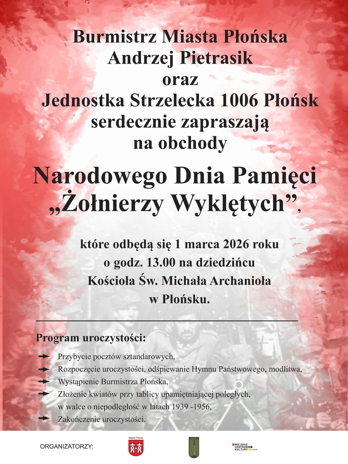 Narodowy Dzień Pamięci Żołnierzy Wyklętych w Płońsku