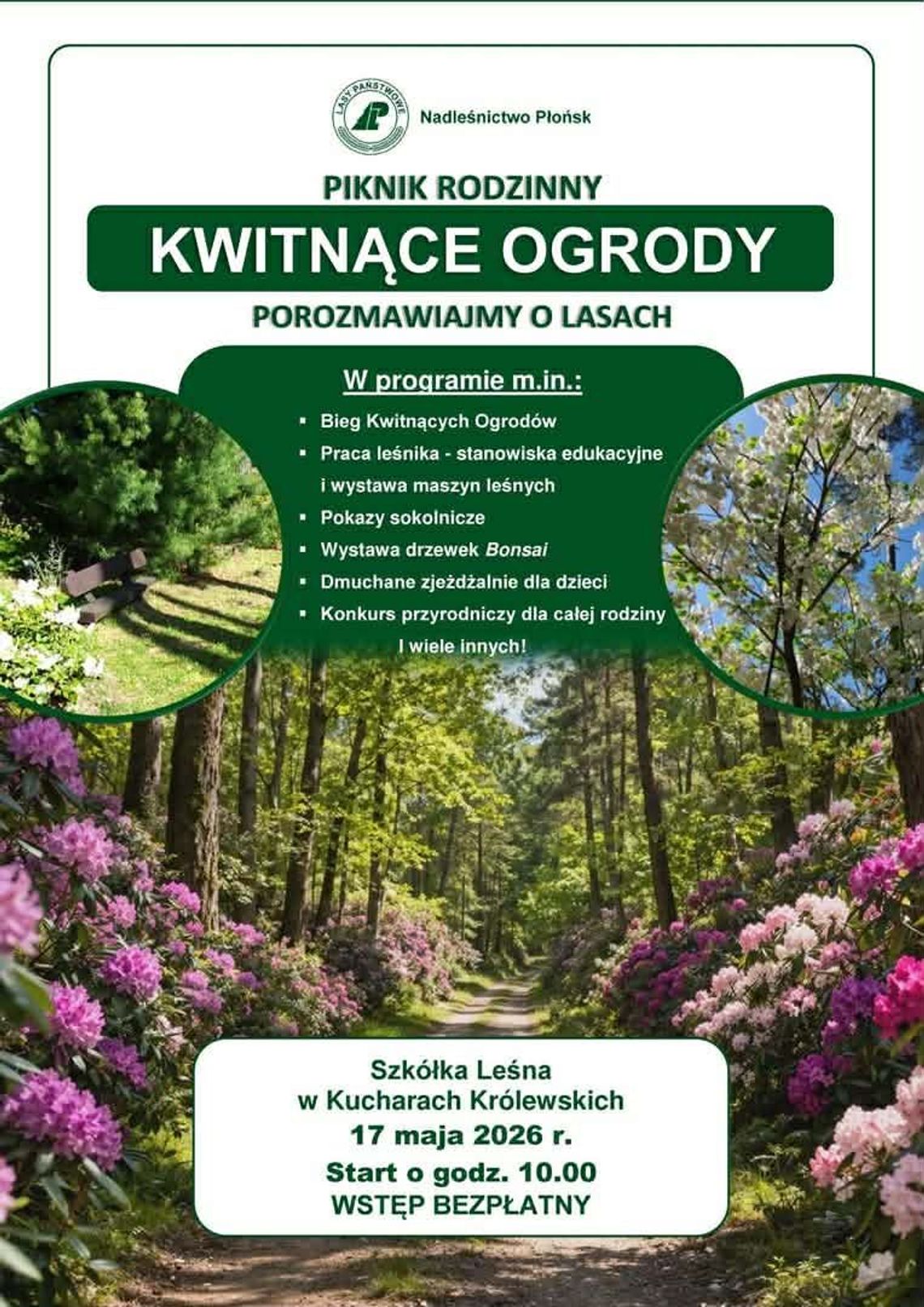 Piknik i bieg "Kwitnących Ogrodów" w Kucharach Królewskich Piknik i bieg "Kwitnących Ogrodów" w Kucharach Królewskich
