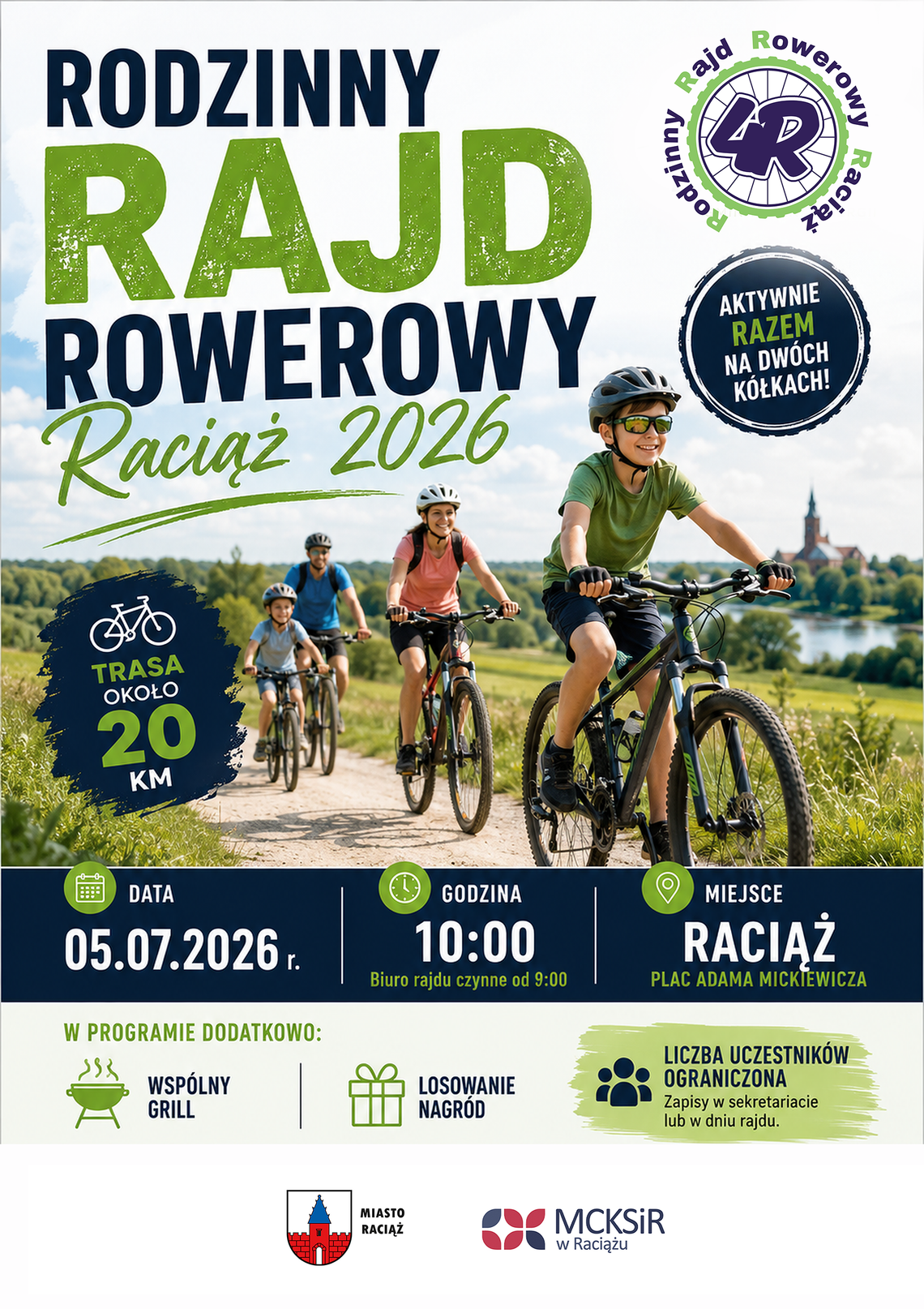 Rajd rowerowy w Raciążu