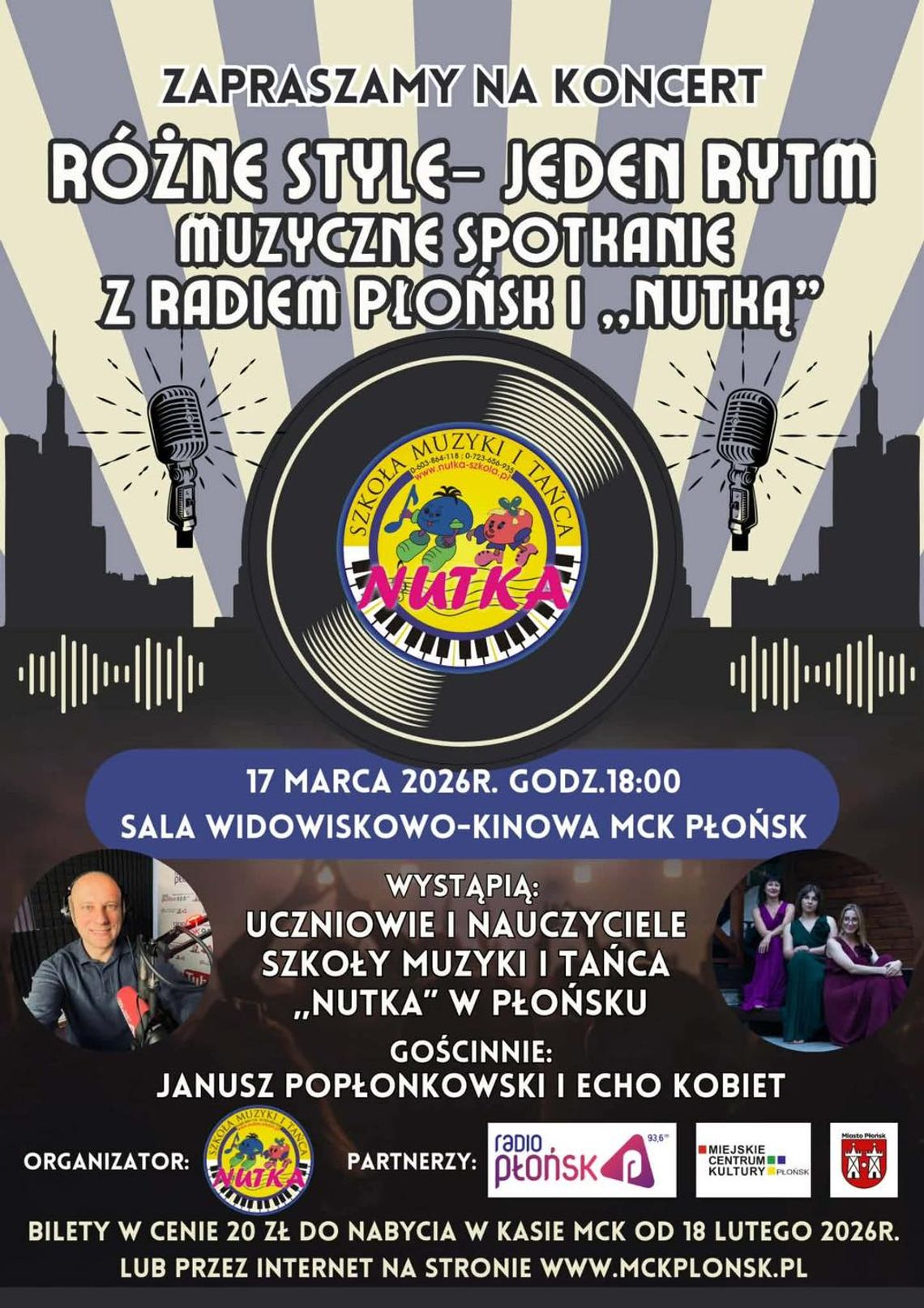 "Różne style - jeden rytm": Spotkanie z Radiem Płońsk i Nutką