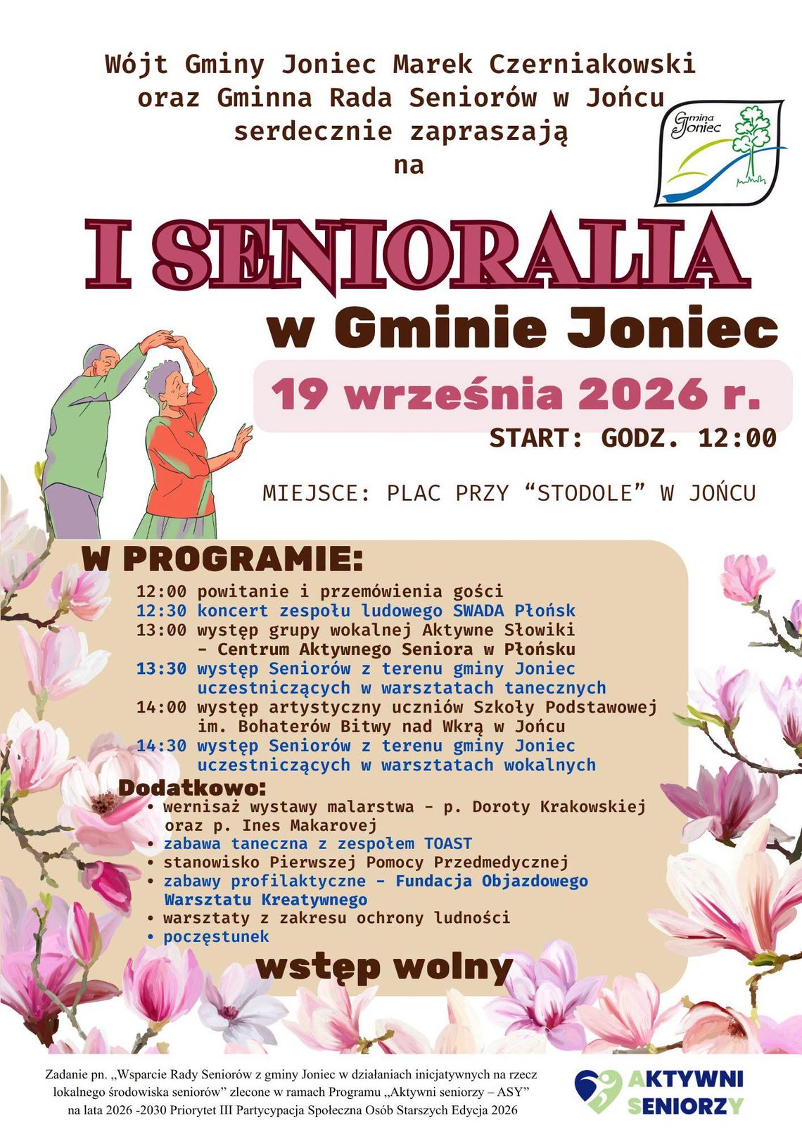 Senioralia Gminy Joniec Senioralia Gminy Joniec