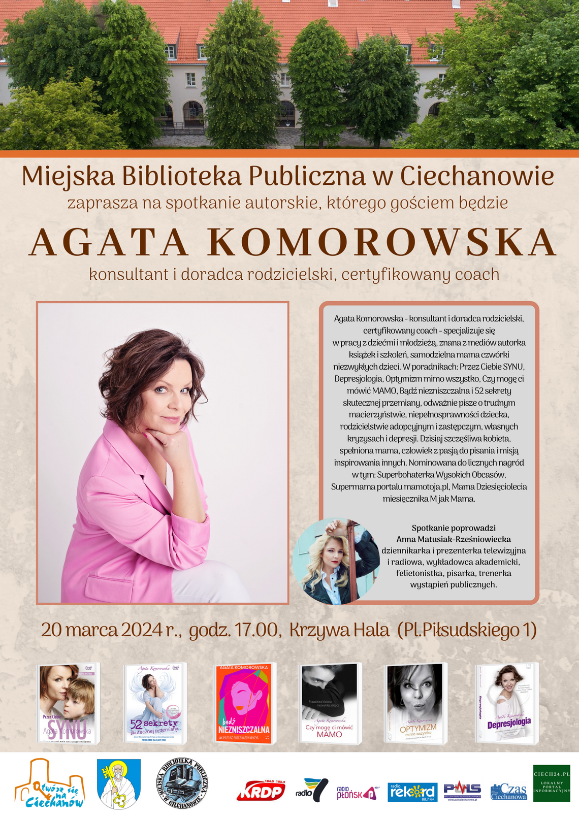 Spotkanie autorskie z Agatą Komorowską, konsultantem i doradcą rodzicielskim