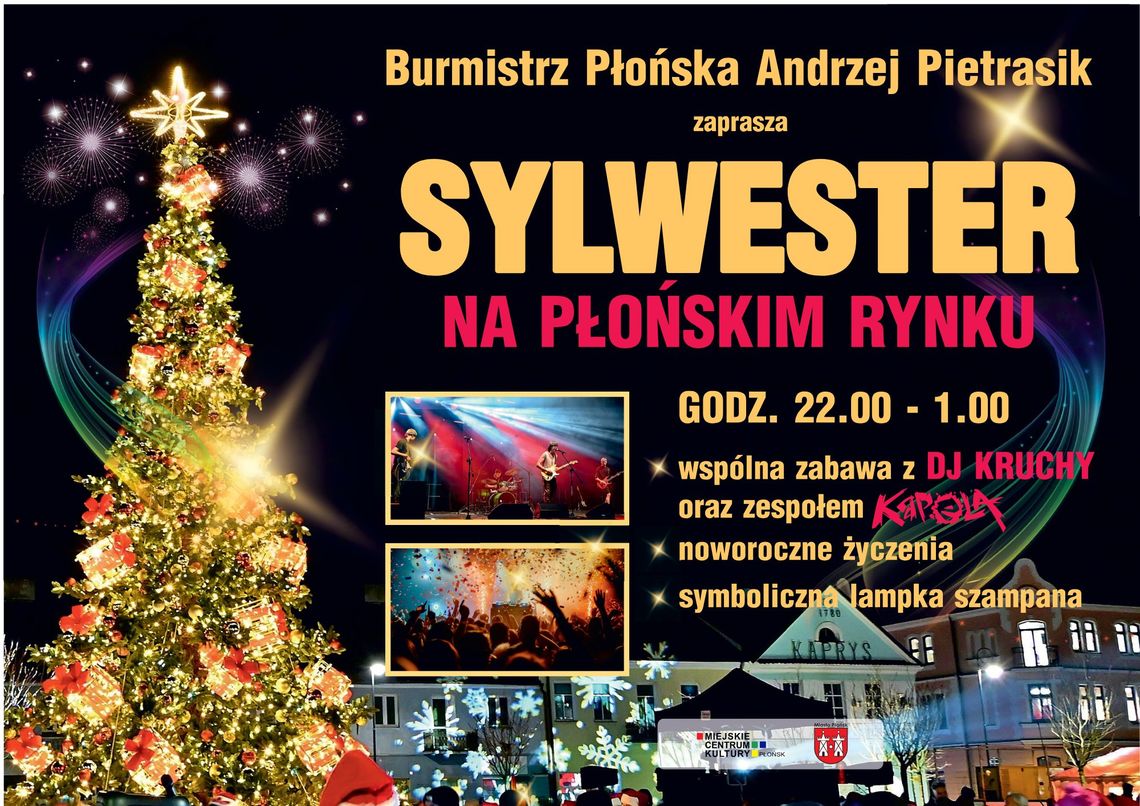 Sylwester na Płońskim Rynku – zaproszenie na wspólne powitanie Nowego Roku