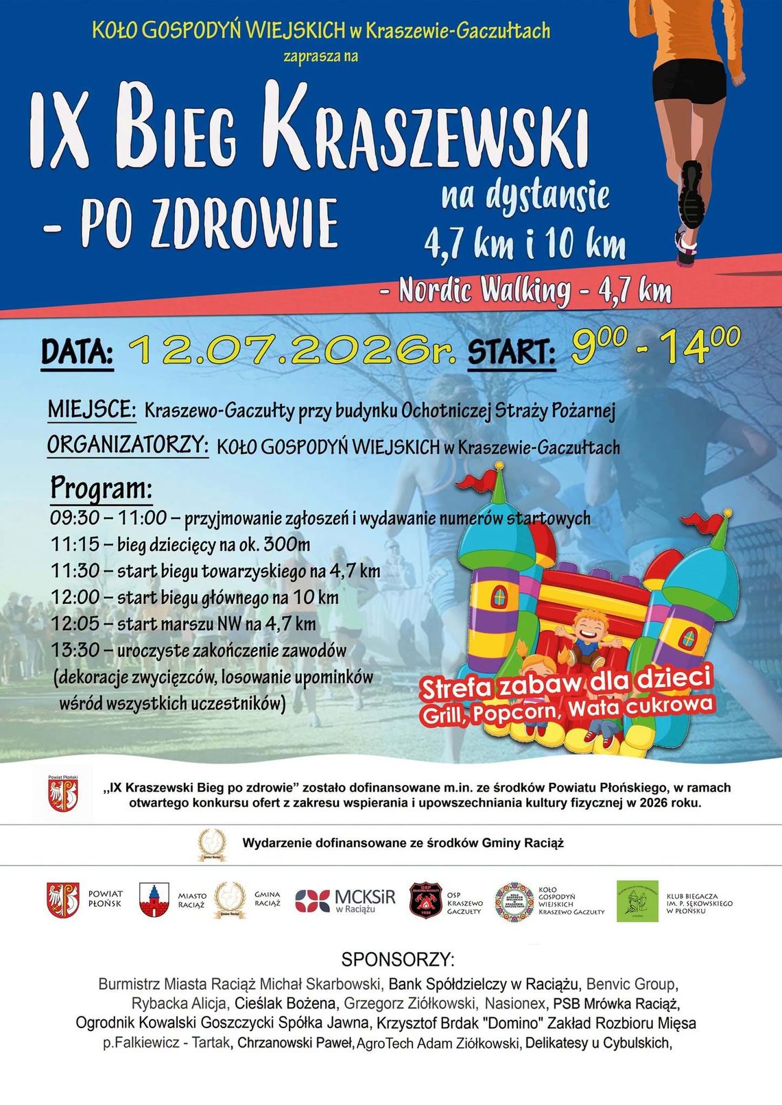 W niedzielę Kraszewski Bieg po Zdrowie! W niedzielę Kraszewski Bieg po Zdrowie!