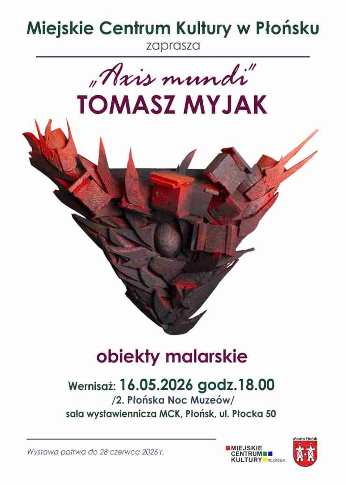 Wernisaż Tomasza Myjaka w MCK Płońsk