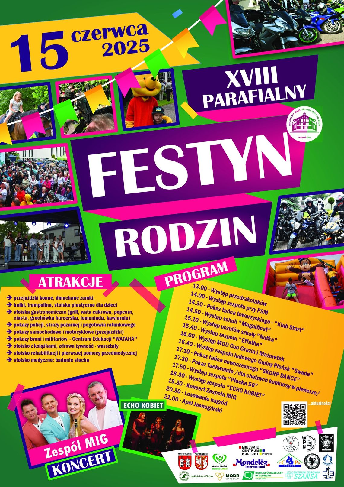 XVIII Festyn Rodzin w parafii pw. św. Maksymiliana w Płońsku