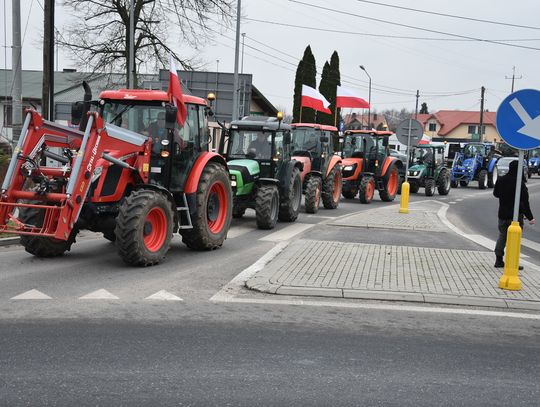 Protest rolników w Czerwińsku nad Wisłą