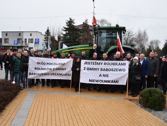 Protest rolników z gminy Baboszewo