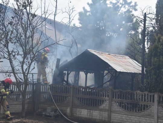 Pożar przy ul. Krasickiego w Płońsku